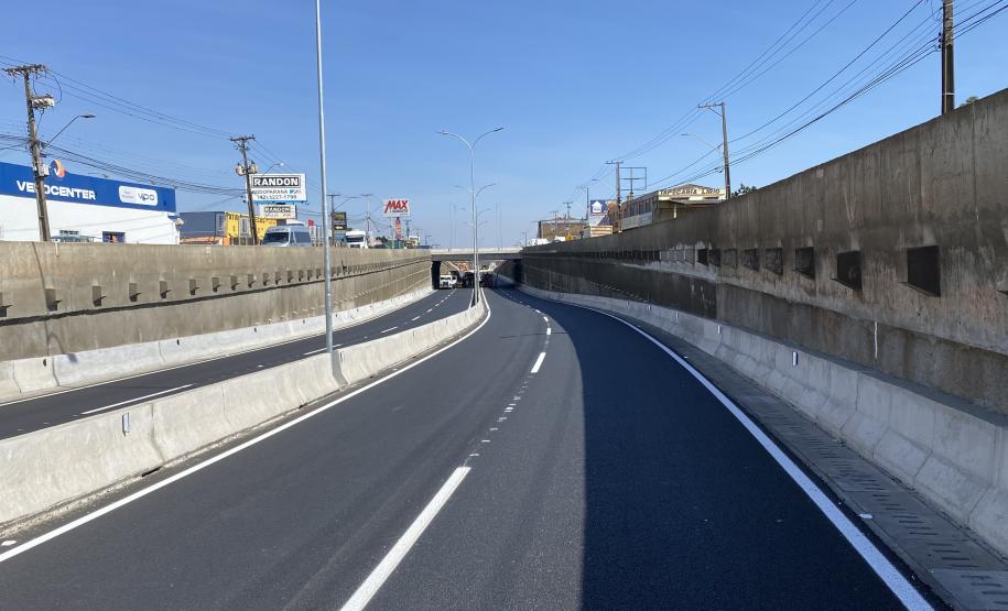 Segundo dados da CCR Rodonorte, a Avenida Souza Naves concentra um fluxo de 35 mil veículos por dia, chegando a 7 milhões de caminhões por ano. Foto: Rodrigo Félix Leal /InfraPR