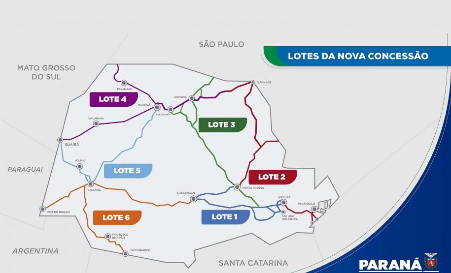 O governador Carlos Massa Ratinho Junior e o ministro da Infraestrutura, Tarcísio Gomes de Freitas, apresentam, os detalhes da nova concessão de 3,3 mil quilômetros de rodovias do Paraná. Foto: Rodrigo Félix Leal / InfraPR