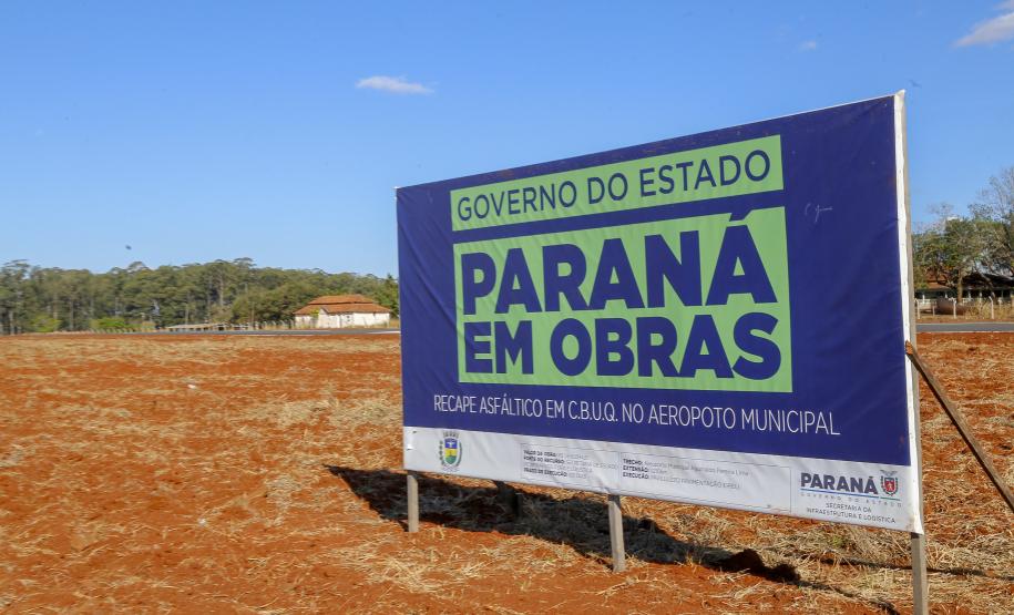 As obras de recapeamento da pista de 1.210 metros de extensão e 23 metros de largura estão 84,37% executadas. Foto: Gilson Abreu/AEN