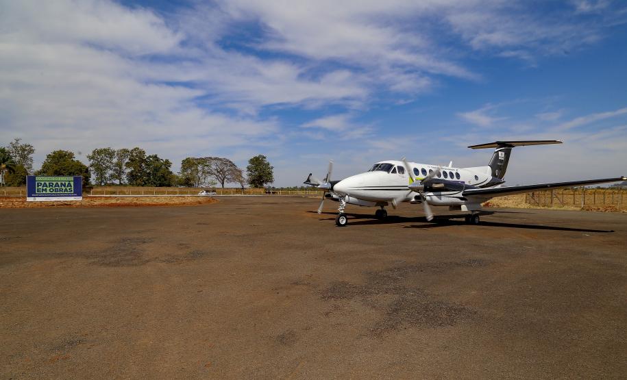 As obras de recapeamento da pista de 1.210 metros de extensão e 23 metros de largura estão 84,37% executadas. Foto: Gilson Abreu/AEN