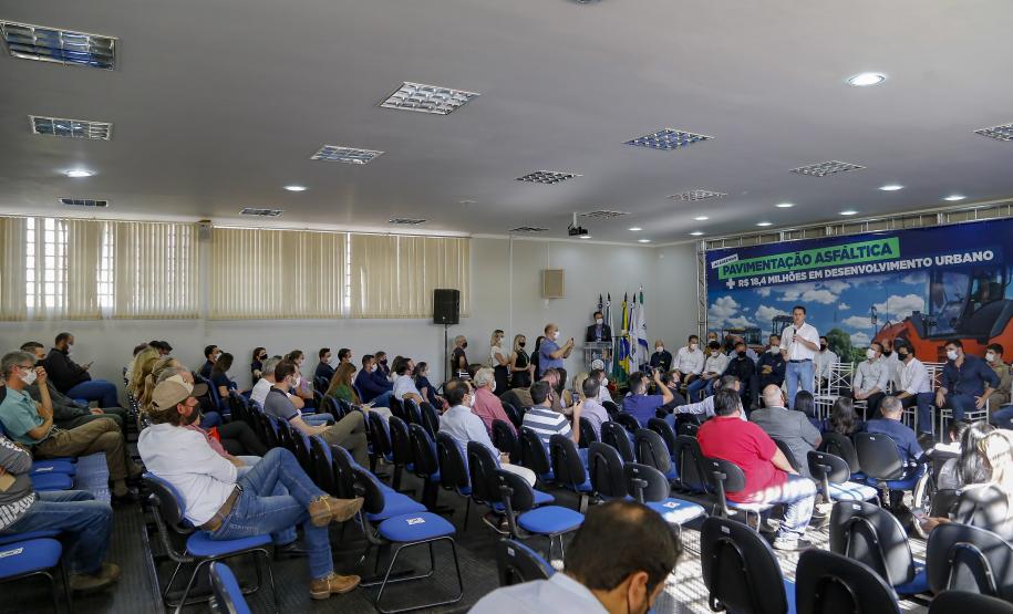 Governador Carlos Massa Ratinho Junior autoriza licitação do distrito industrial e anuncia investimentos em Jacarezinho. Foto Gilson Abreu/AEN