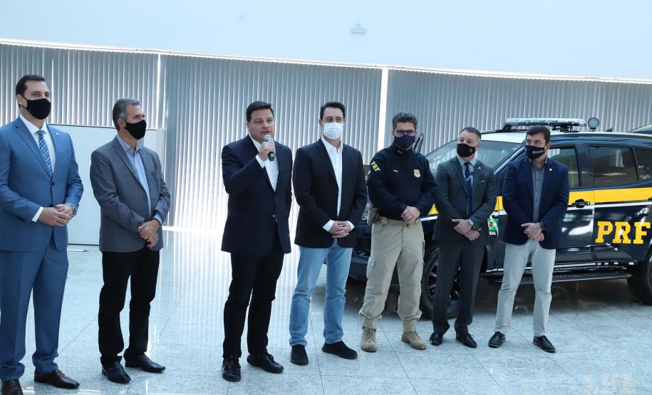 A nova frota é formada por 29 veículos Chevrolet TrailBlazer e uma unidade operacional móvel. Foto: Rodrigo Félix Leal / InfraPR