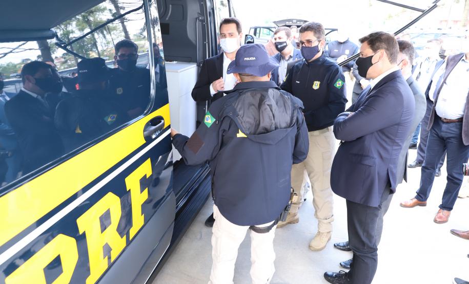 A nova frota é formada por 29 veículos Chevrolet TrailBlazer e uma unidade operacional móvel. Foto: Rodrigo Félix Leal / InfraPR
