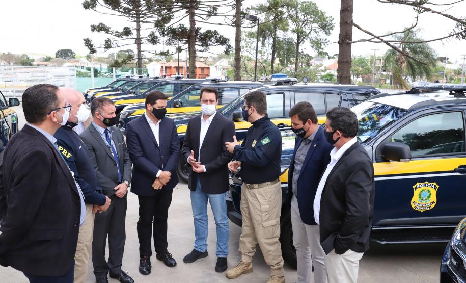 A nova frota é formada por 29 veículos Chevrolet TrailBlazer e uma unidade operacional móvel. Foto: Rodrigo Félix Leal / InfraPR