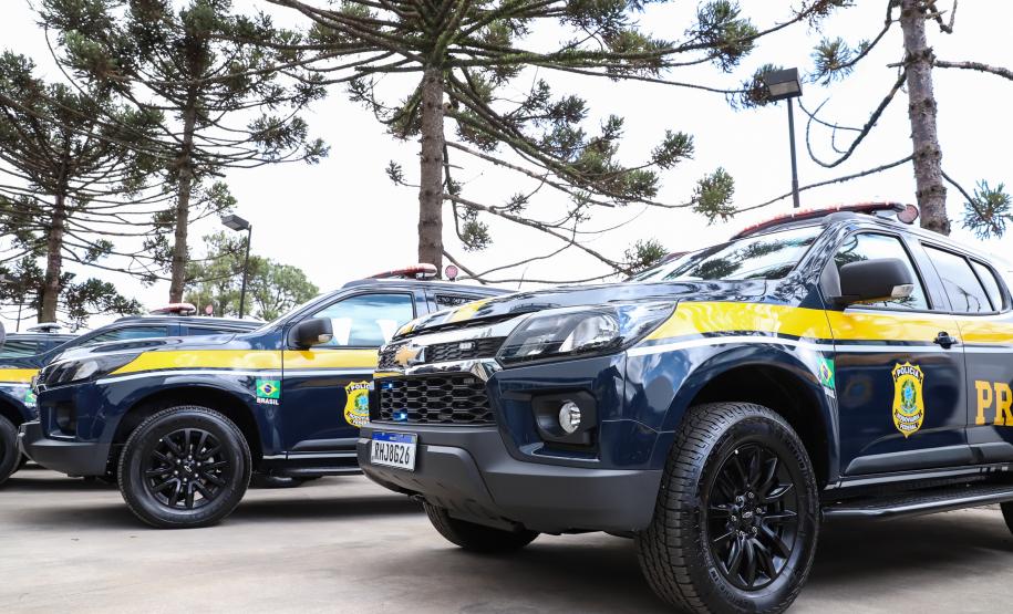 A nova frota é formada por 29 veículos Chevrolet TrailBlazer e uma unidade operacional móvel. Foto: Rodrigo Félix Leal / InfraPR