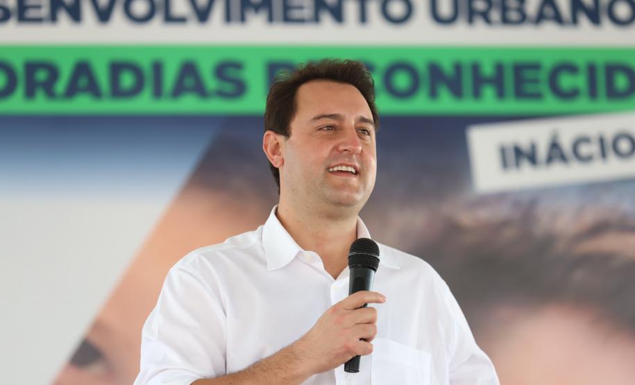 Com recursos da Secretaria de Estado da Infraestrutura e Logística, serão pavimentados uma área total de 8.658,23 metros quadrados das ruas Visconde de Guarapuava e Marechal Floriano Peixoto. Foto: Geraldo Bubniak/AEN