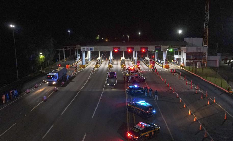 Fim das concessões rodoviárias no Paraná - praça de pedagio de Jataizinho. Foto Gilson Abreu/AEN