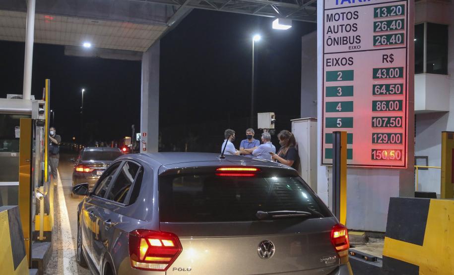 Fim das concessões rodoviárias no Paraná - praça de pedagio de Jataizinho. Foto Gilson Abreu/AEN