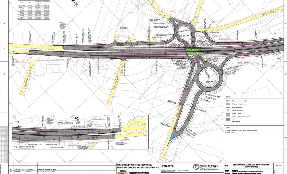 DER/PR está licitando o novo viaduto da PUC em Londrina e a passarela do Santuário São Miguel Arcanjo em Bandeirantes - Foto: DER-PARANÁ