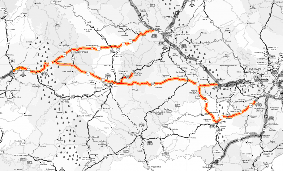 Guinchos mecânicos do DER/PR começam a operar em mais 405,9 km de rodovias  Foto: DER-PARANÁ