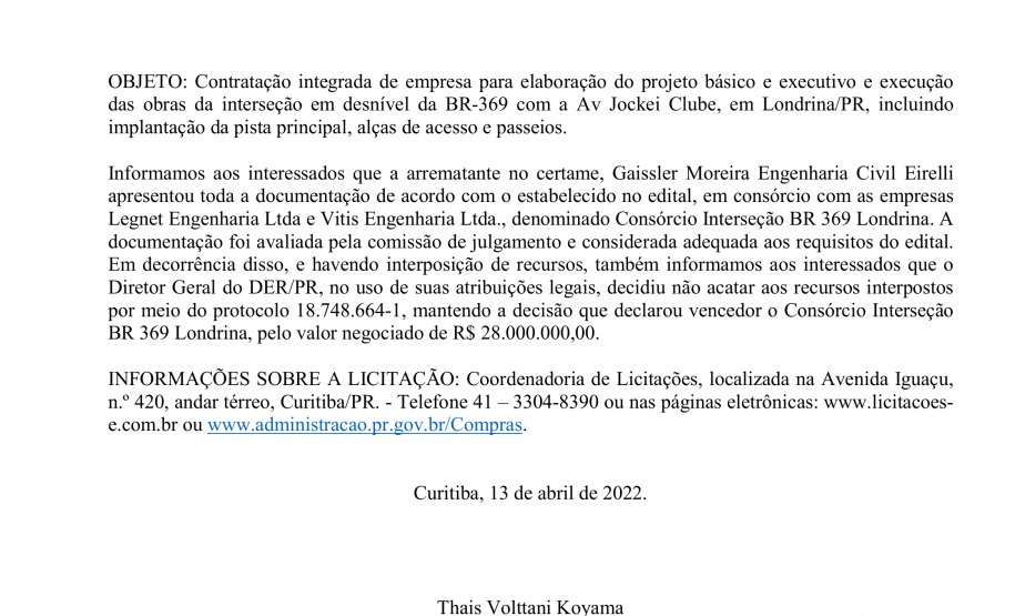 DER/PR está licitando o novo viaduto da PUC em Londrina e a passarela do Santuário São Miguel Arcanjo em Bandeirantes - Foto: DER-PARANÁ