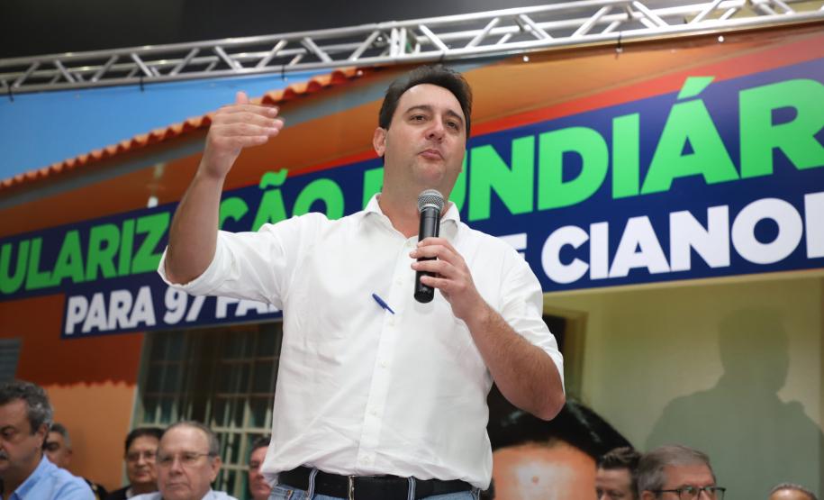 Estado destina R$ 30,4 milhões a Cianorte para parque urbano e ações de saúde e infraestrutura Foto: Ari Dias/AEN