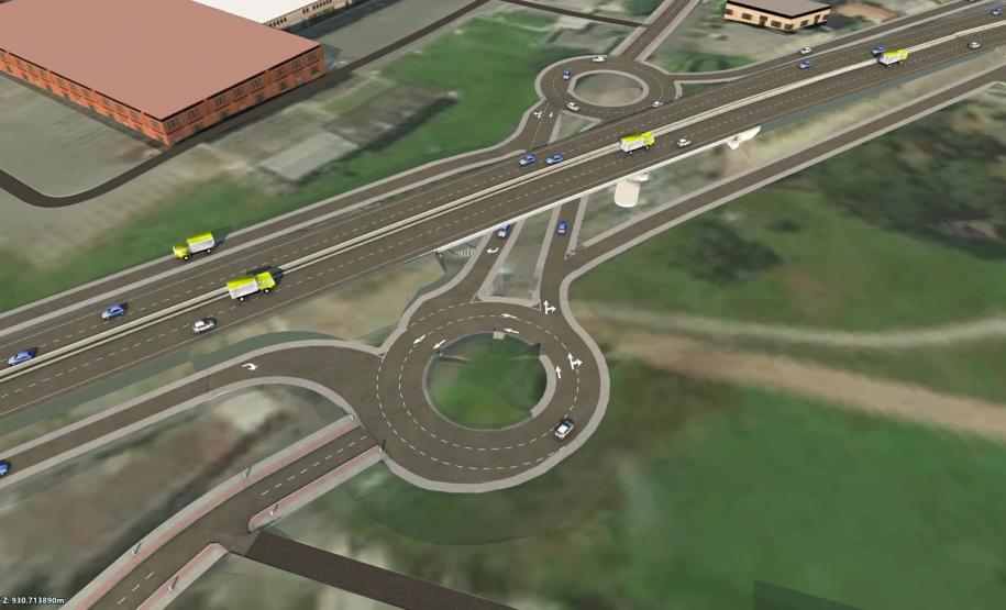 O governador Carlos Massa Ratinho Junior assina ordem de serviço para construção de viaduto em São José dos Pinhais.