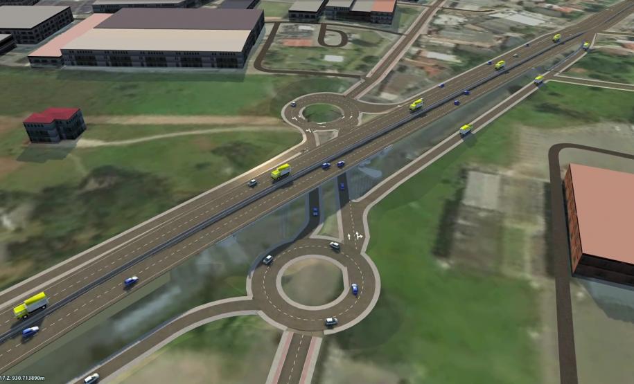 O governador Carlos Massa Ratinho Junior assina ordem de serviço para construção de viaduto em São José dos Pinhais.