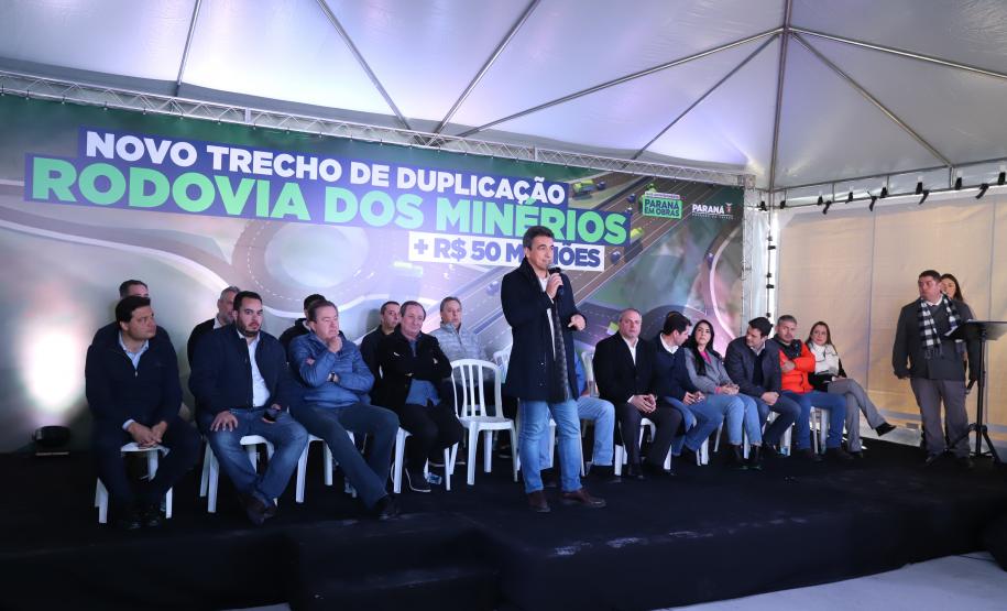 Governador libera R$ 50 milhões e autoriza nova fase da duplicação da Rodovia dos Minérios - 20/05/2022 Foto: Rodrigo Félix Leal / SEIL
