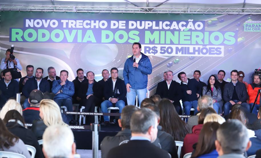 Governador libera R$ 50 milhões e autoriza nova fase da duplicação da Rodovia dos Minérios - 20/05/2022 Foto: Rodrigo Félix Leal / SEIL
