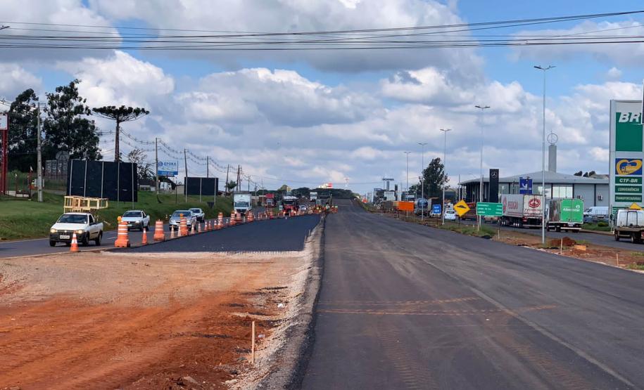 Obra do novo Trevo Cataratas de Cascavel chega a 80% de conclusão - Foto: DER-PARANÁ