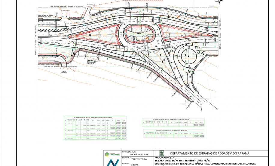 DER/PR confirma investimento de R$ 39,7 milhões na duplicação em Campo Mourão - Obra vai duplicar 3,7 quilômetros de rodovias no perímetro urbano do município, além de implantar novas vias marginais e três rotatórias -  Foto: DER-PARANÁ