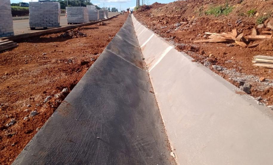 Duplicação da BR-277 em Guarapuava desvia tráfego de veículos para as marginais Foto: DER