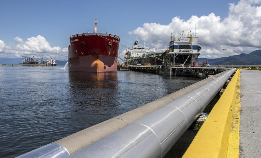 Embarque de líquidos de origem vegetal é destaque nas exportações pelo Porto de Paranaguá - Foto: Claudio Neves/Portos do Paraná