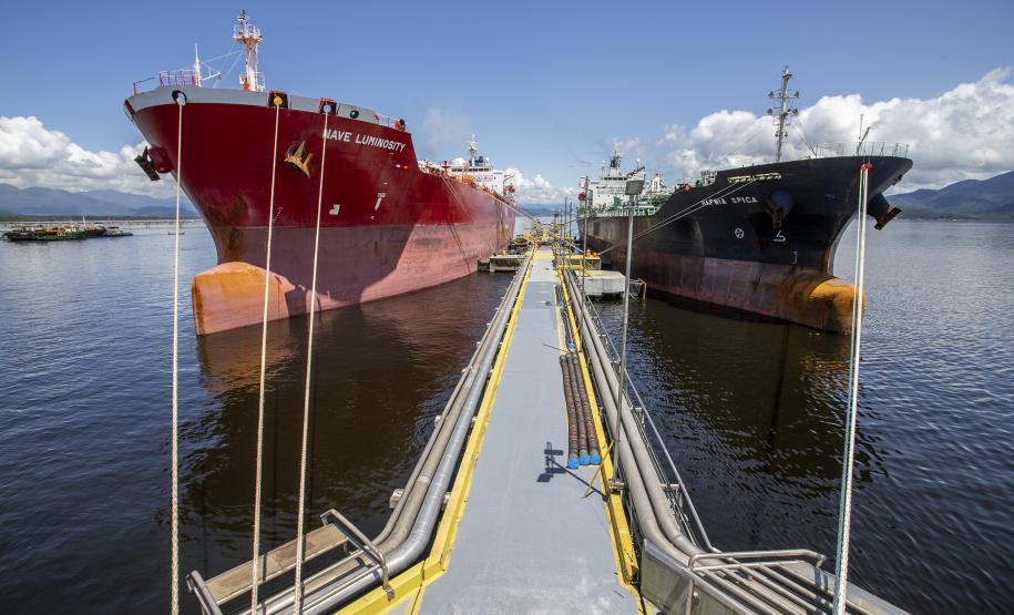 Embarque de líquidos de origem vegetal é destaque nas exportações pelo Porto de Paranaguá - Foto: Claudio Neves/Portos do Paraná