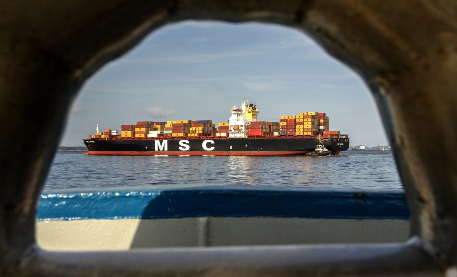 Portos de Paranaguá e Antonina registram alta de 5% nas exportações em 2022 Foto: Claudio Neves/Portos do Paraná