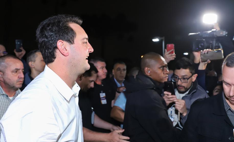 Ratinho Junior é reeleito com a maior votação da história do Paraná Foto: Rodrigo Félix Leal / SEIL