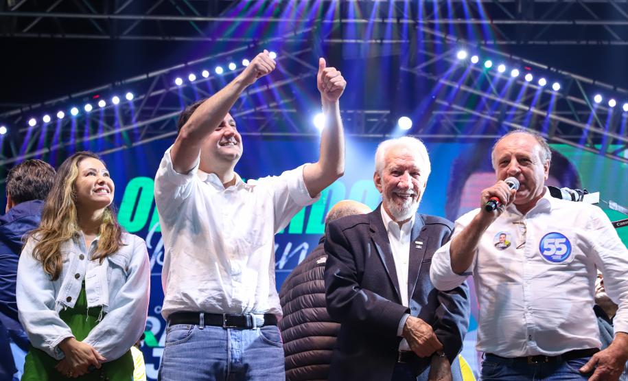 Ratinho Junior é reeleito com a maior votação da história do Paraná Foto: Rodrigo Félix Leal / SEIL