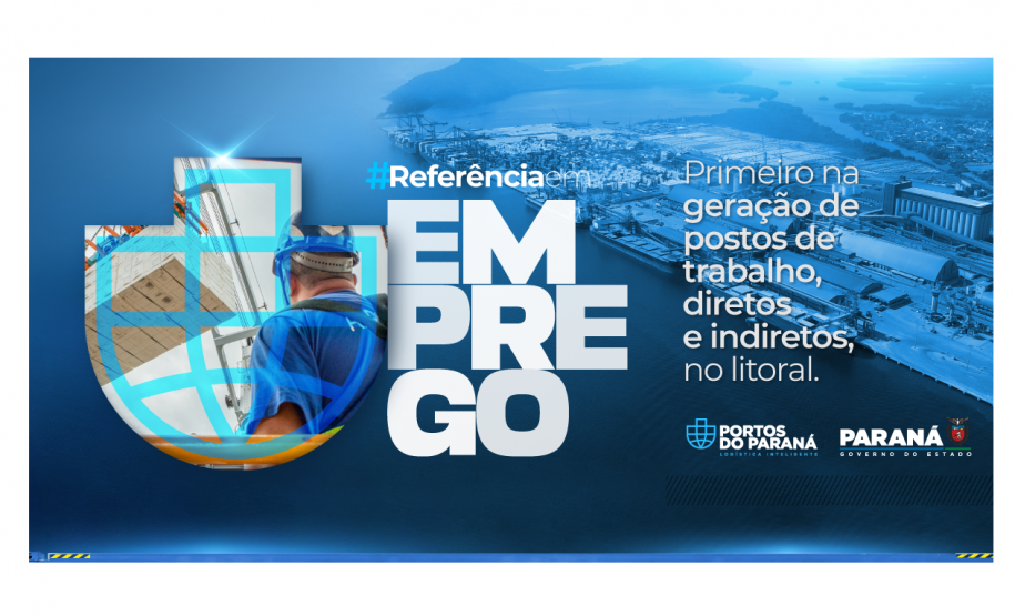 Portos do Paraná reforçam liderança nacional em nova campanha institucional - Foto: Portos do Paraná