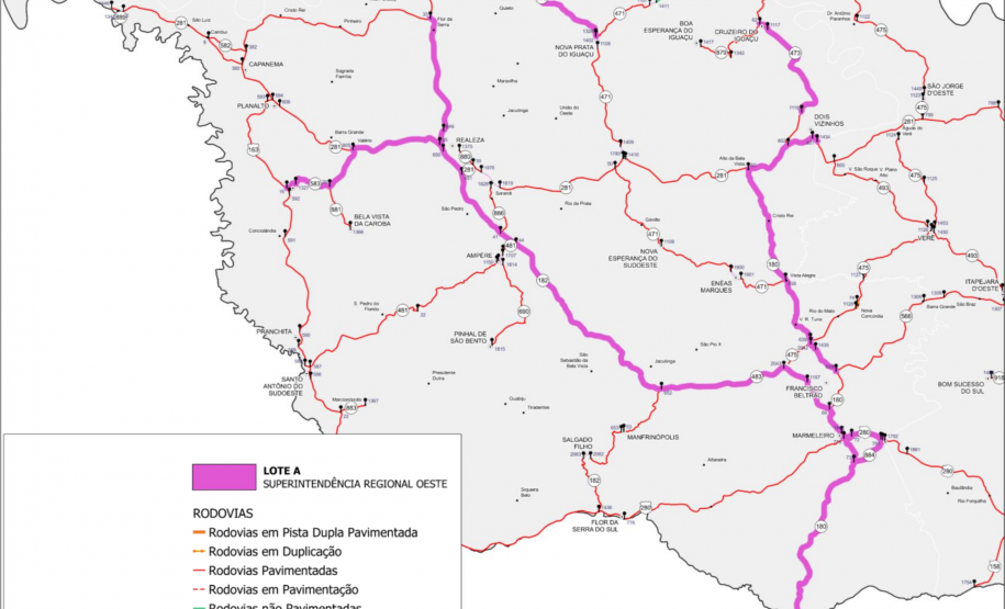 Nova licitação de melhorias nas rodovias do Sudoeste avança para etapa de habilitação - Foto: DER/PARANÁ