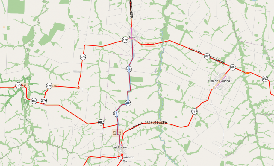 Obras de conservação de rodovias em Tapira e Nova Olímpia estão quase concluídas -  Foto: DER/PARANÁ
