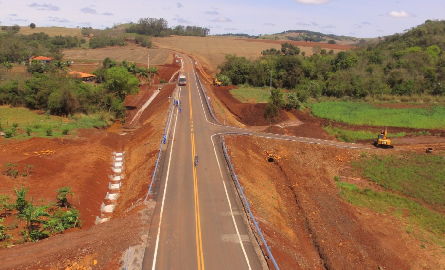 DER/PR está finalizando obras para acabar com alagamentos em rodovia no Vale do Ivaí;  Foto: DER/PARANÁ