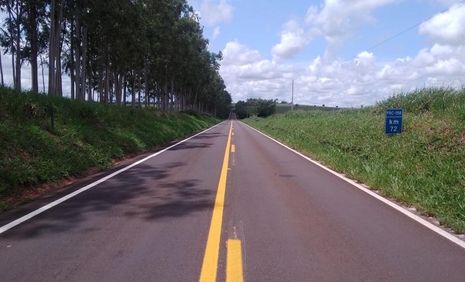 Rodovia entre Paranavaí e São João do Caiuá ganha reforço na sinalização Foto: DER/PARANÁ