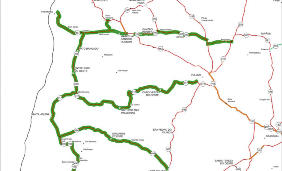 Conservação lotes BCDE Oeste Foto: DER