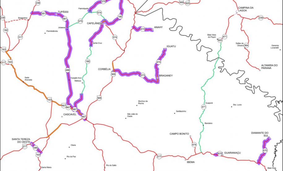 Conservação lotes BCDE Oeste Foto: DER