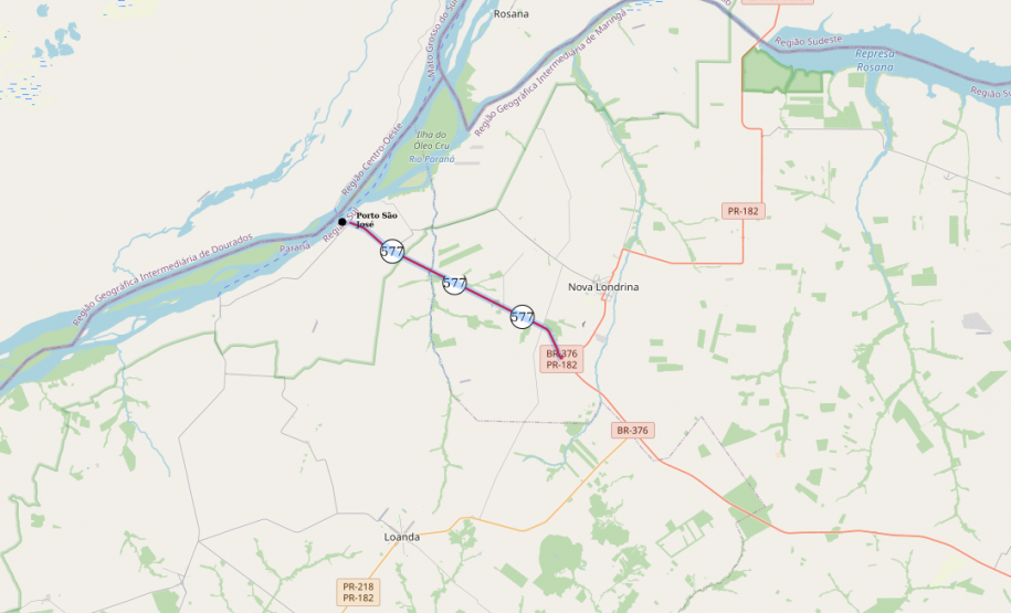 Governo realiza reforço de segurança viária entre Nova Londrina e Porto São José - Foto: DER