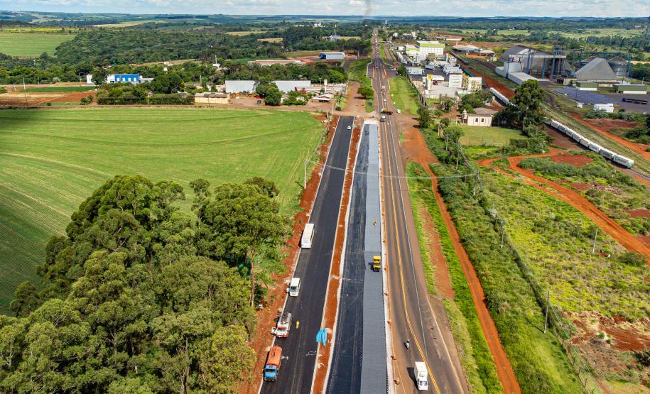 Cascavel, 29 de novembro de 2022 - Obras de duplicação da BR 277 Foto: Roberto Dziura Jr/AEN