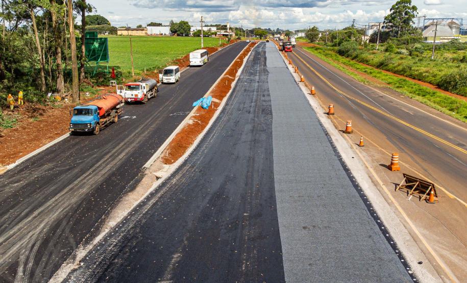 Cascavel, 29 de novembro de 2022 - Obras de duplicação da BR 277 Foto: Roberto Dziura Jr/AEN