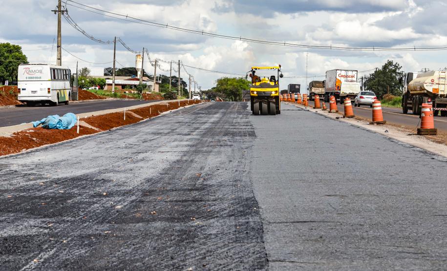 Cascavel, 29 de novembro de 2022 - Obras de duplicação da BR 277 Foto: Roberto Dziura Jr/AEN