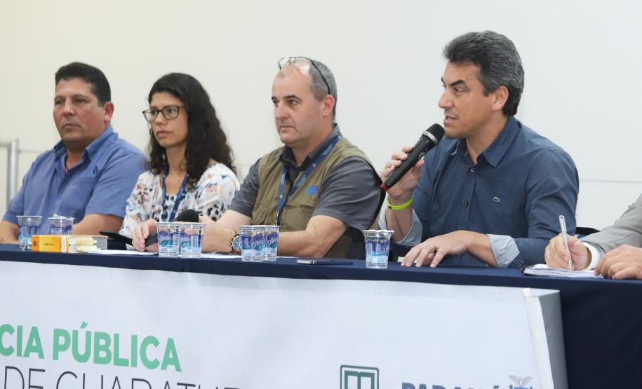 Segundo dia de audiência pública da Ponte de Guaratuba tem ampla participação popular Foto: Rodrigo Felix Leal/SEIL