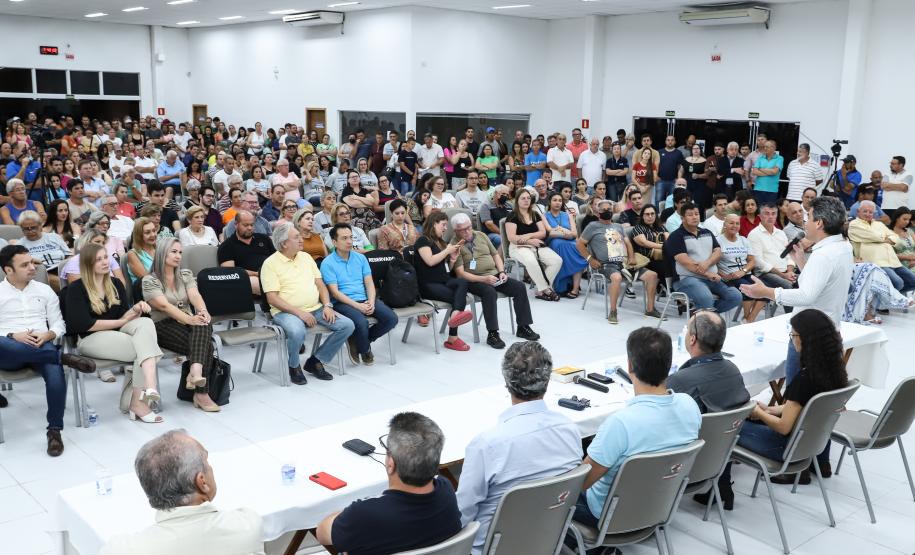 Segundo dia de audiência pública da Ponte de Guaratuba tem ampla participação popular Foto: Rodrigo Felix Leal/SEIL