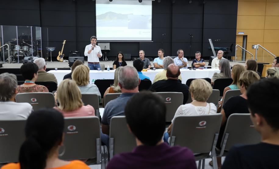 Segundo dia de audiência pública da Ponte de Guaratuba tem ampla participação popular Foto: Rodrigo Felix Leal/SEIL