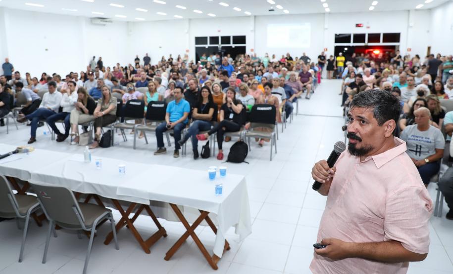 Segundo dia de audiência pública da Ponte de Guaratuba tem ampla participação popular Foto: Rodrigo Felix Leal/SEIL