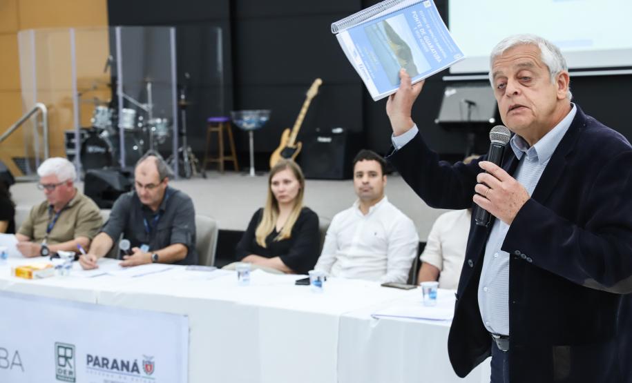 Segundo dia de audiência pública da Ponte de Guaratuba tem ampla participação popular Foto: Rodrigo Felix Leal/SEIL