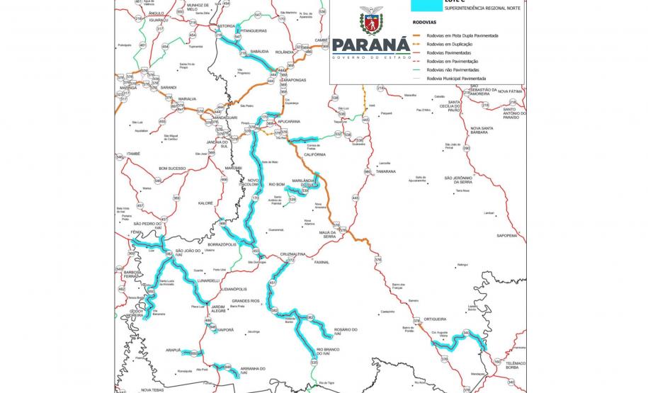 Governo prepara investimento em 922 km de rodovias de três regiões do Paraná - Foto: DER