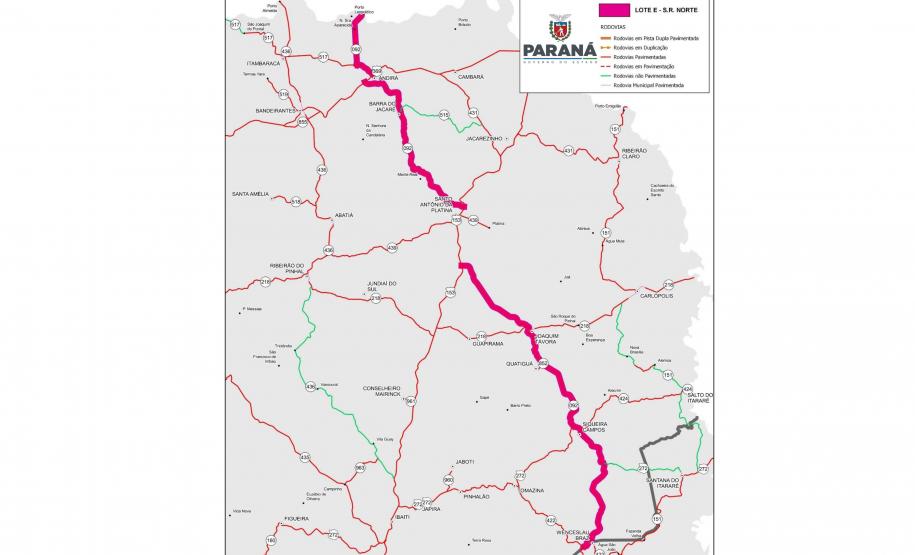 Reforma da PR-092 no Norte Pioneiro terá investimento de R$ 23,3 milhões do Estado Foto: DER