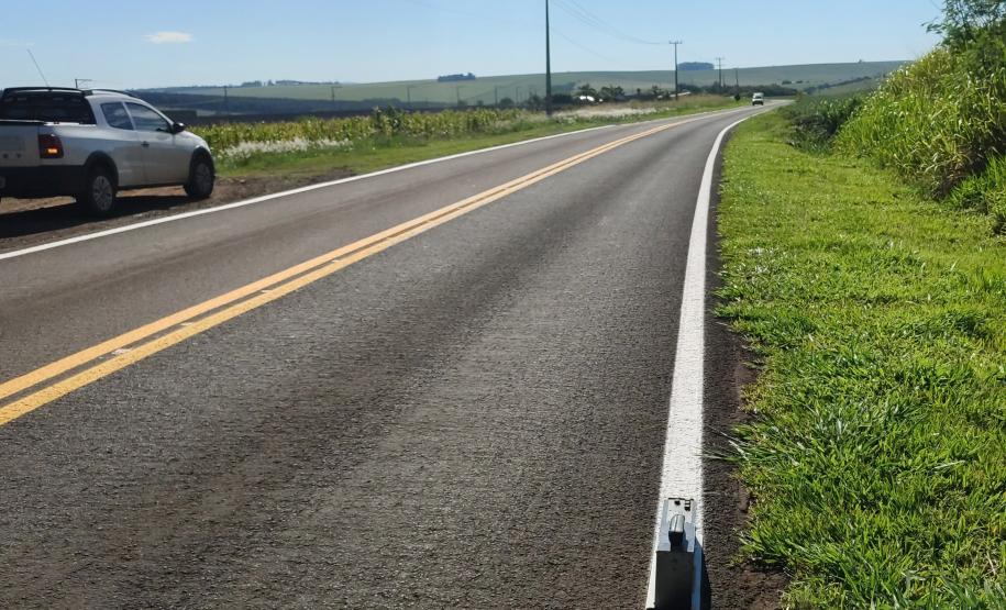 PR-558 Campo Mourão e Araruna Rodovia entre Campo Mourão e Araruna recebe reforço de sinalização Foto: DER