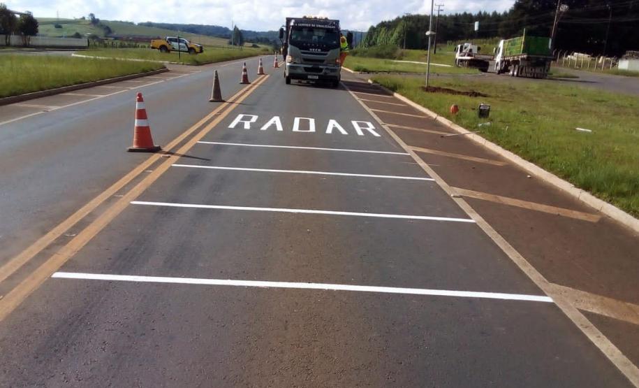 DER instala radares e projeta mais melhorias no trevo da PRC-466, em Guarapuava - Foto: DER