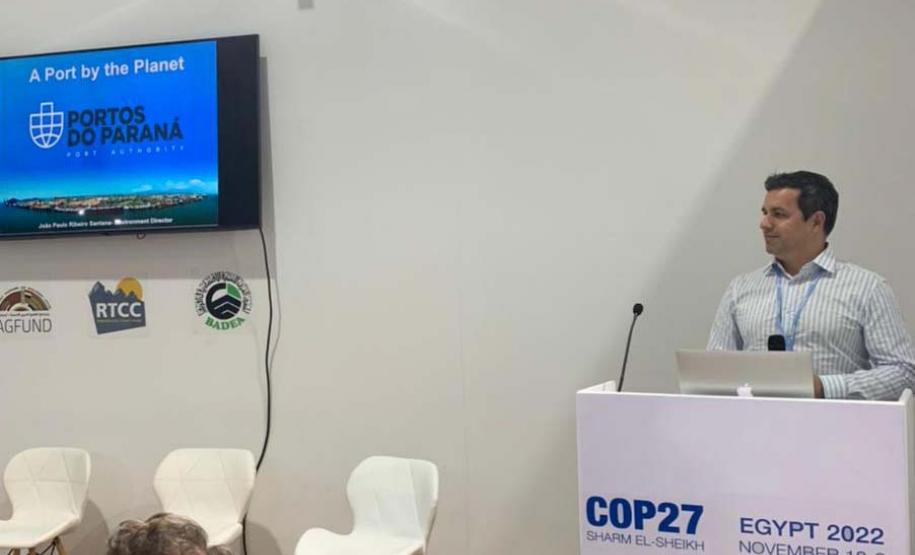 Portos do Paraná apresenta projetos e programas ambientais na COP27 Foto: Portos do Paraná