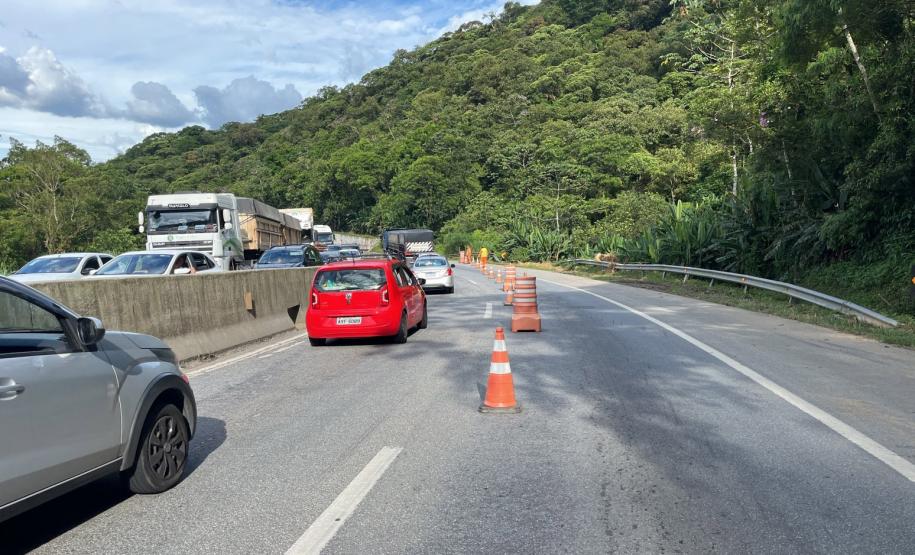 DER inicia nova etapa da recuperação da BR-277 no Litoral nesta segunda-feira - Foto: DER